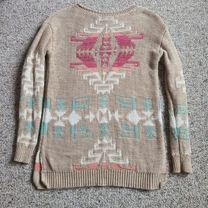 Lauren Ralph Lauren Tribal Knit Sweater Size XS